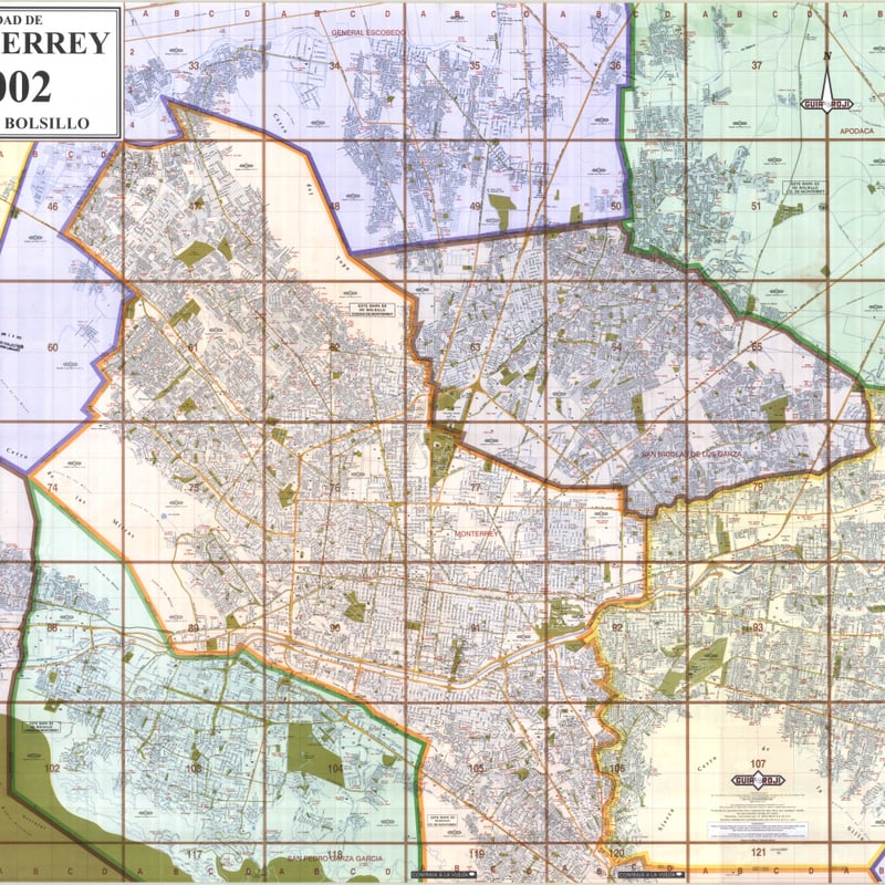 Guía Roji de la Ciudad de Monterrey de 2002